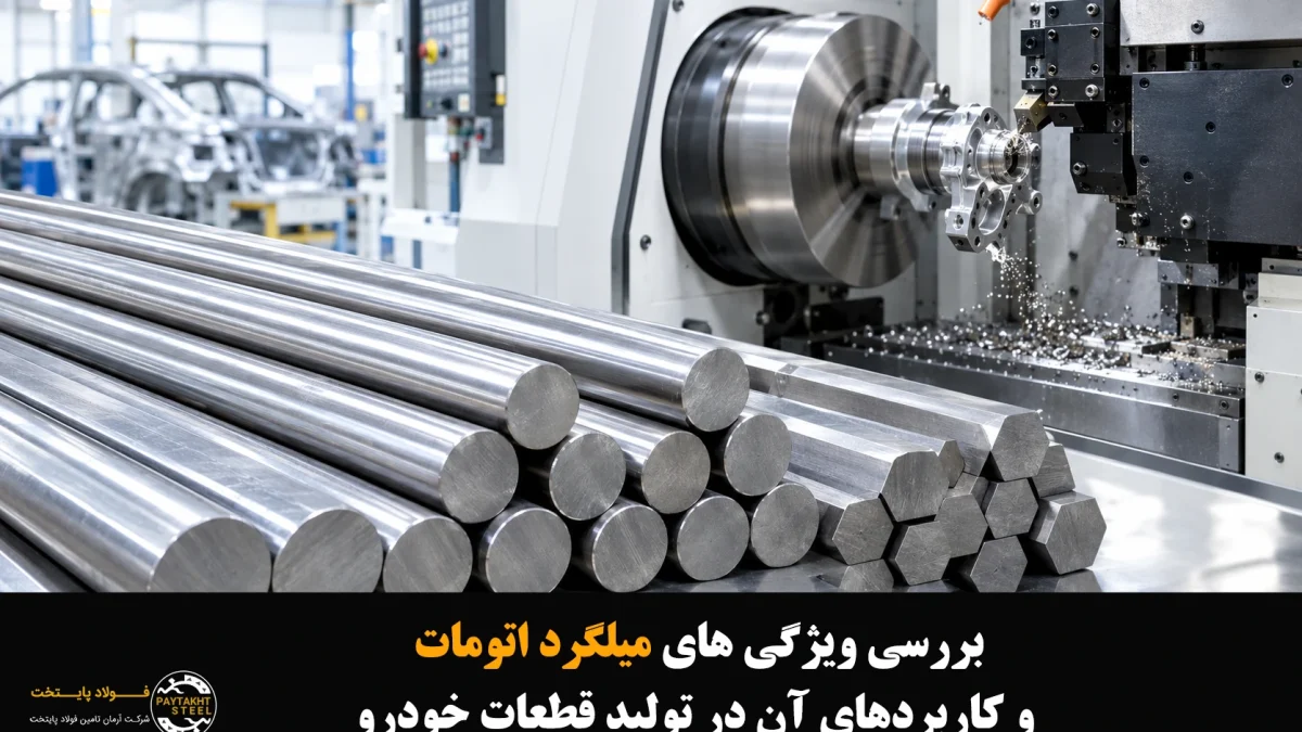 میلگرد اتومات و فولاد خوش تراش در فرآیند تولید قطعات خودرو فولاد پایتخت